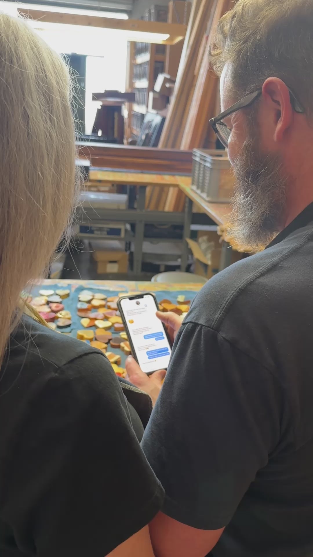 Load and play video in Gallery viewer, Handmade Wooden Hearts
