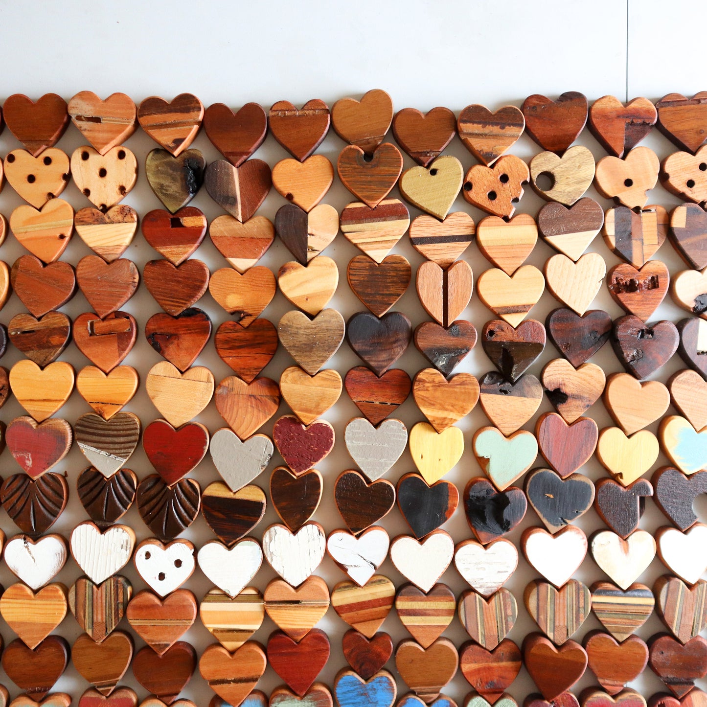 Imperfect Wooden Hearts