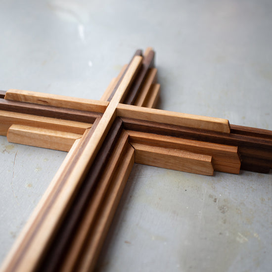 Hand-carved Wooden Prayer Cross – Dennehey Design Co.