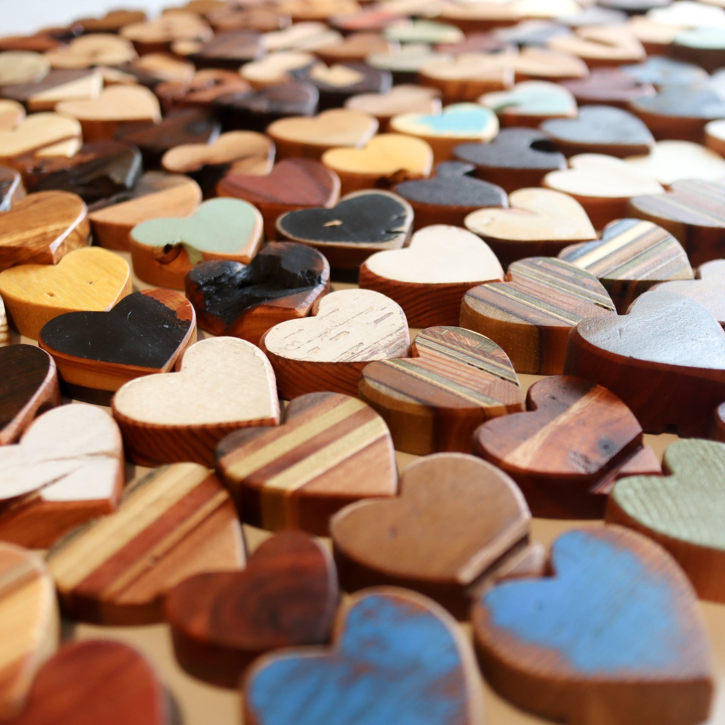 Striped Wooden Hearts – Dennehey Design Co.