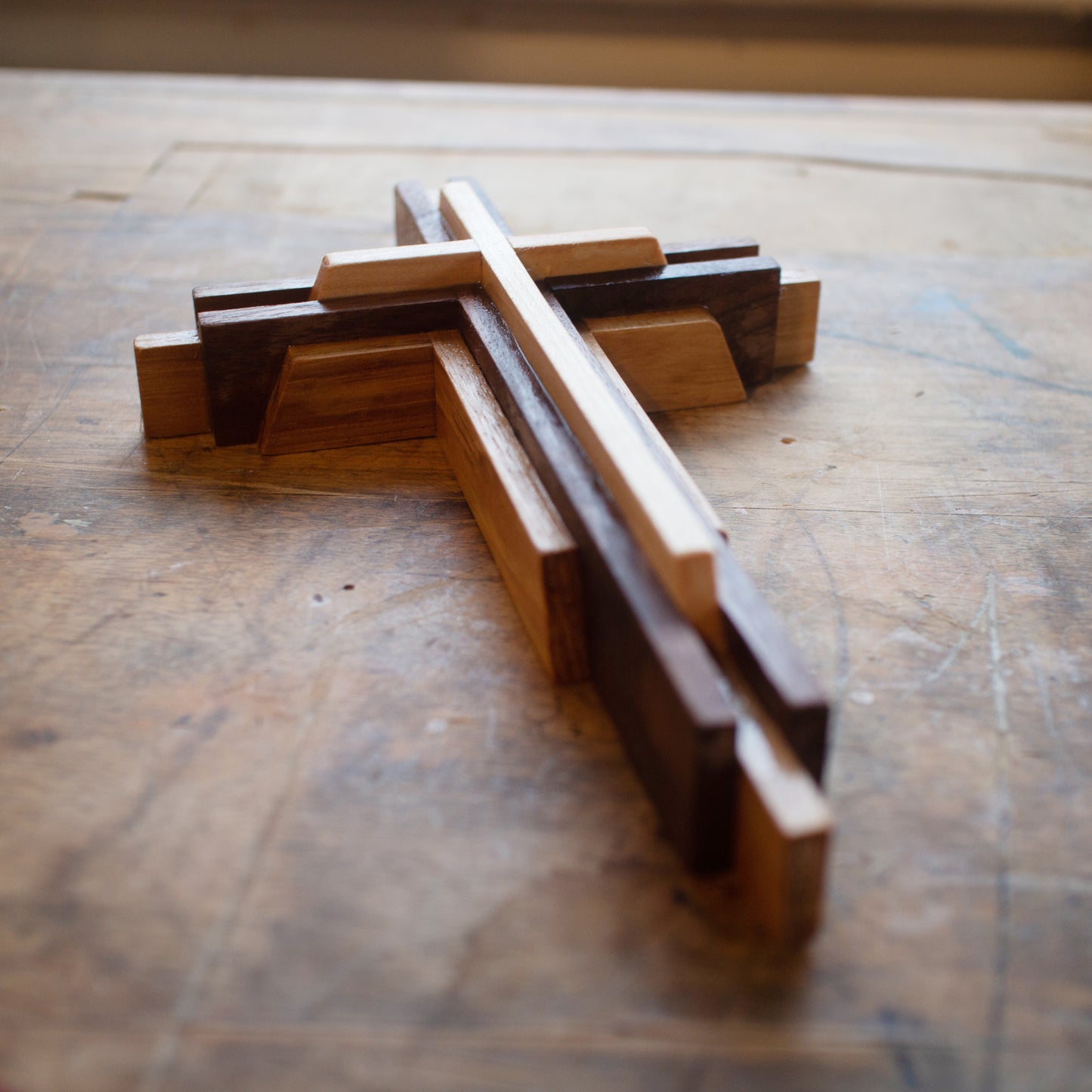 Hand-carved Wooden Prayer Cross – Dennehey Design Co.