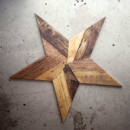 Load image into Gallery viewer, Reclaimed Wood Star
