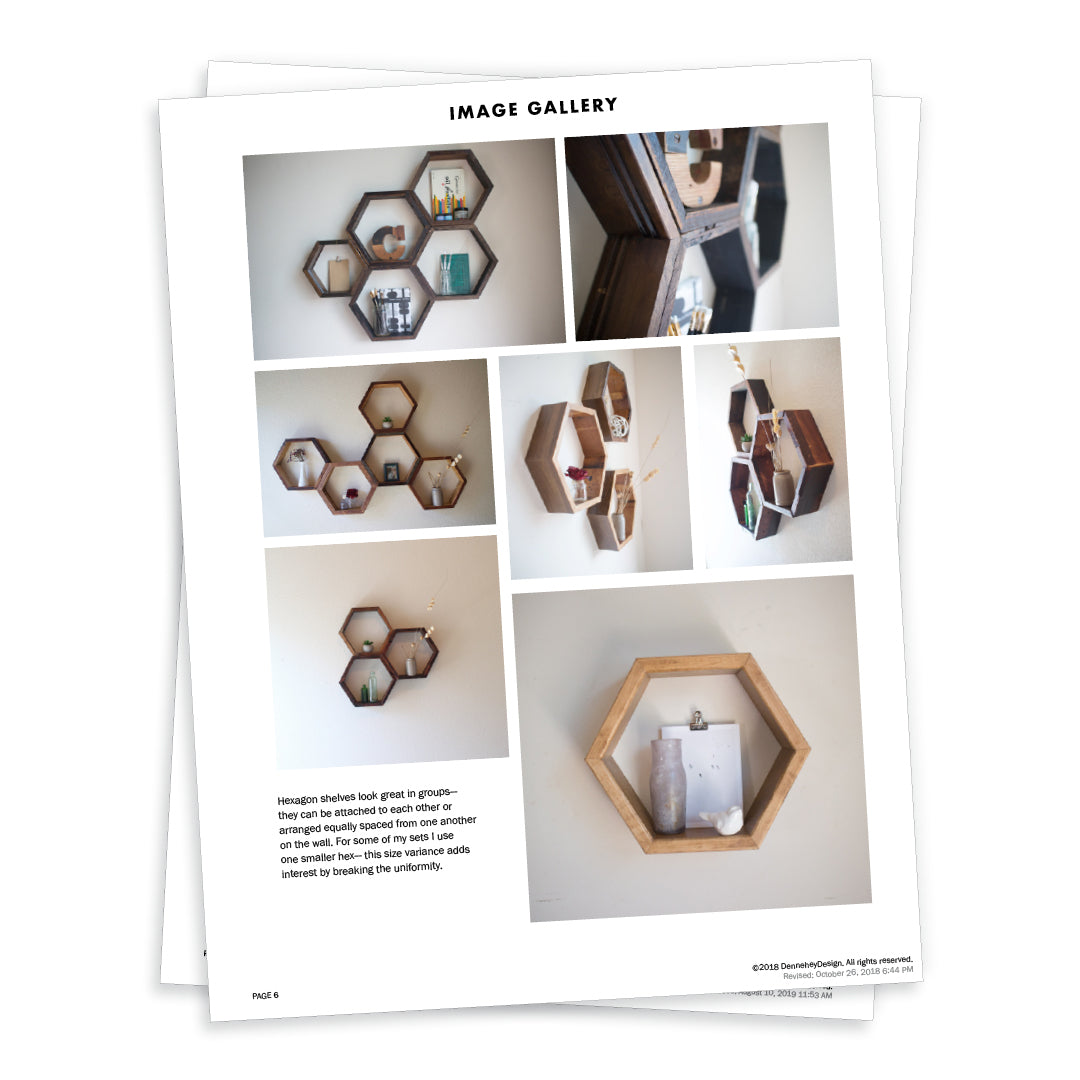 DIY Plans for Hexagon Shelves – Dennehey Design Co.