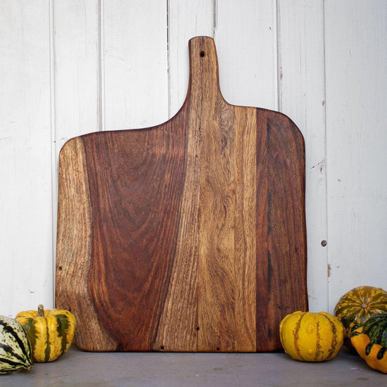 rustic serving platter for meat and cheese