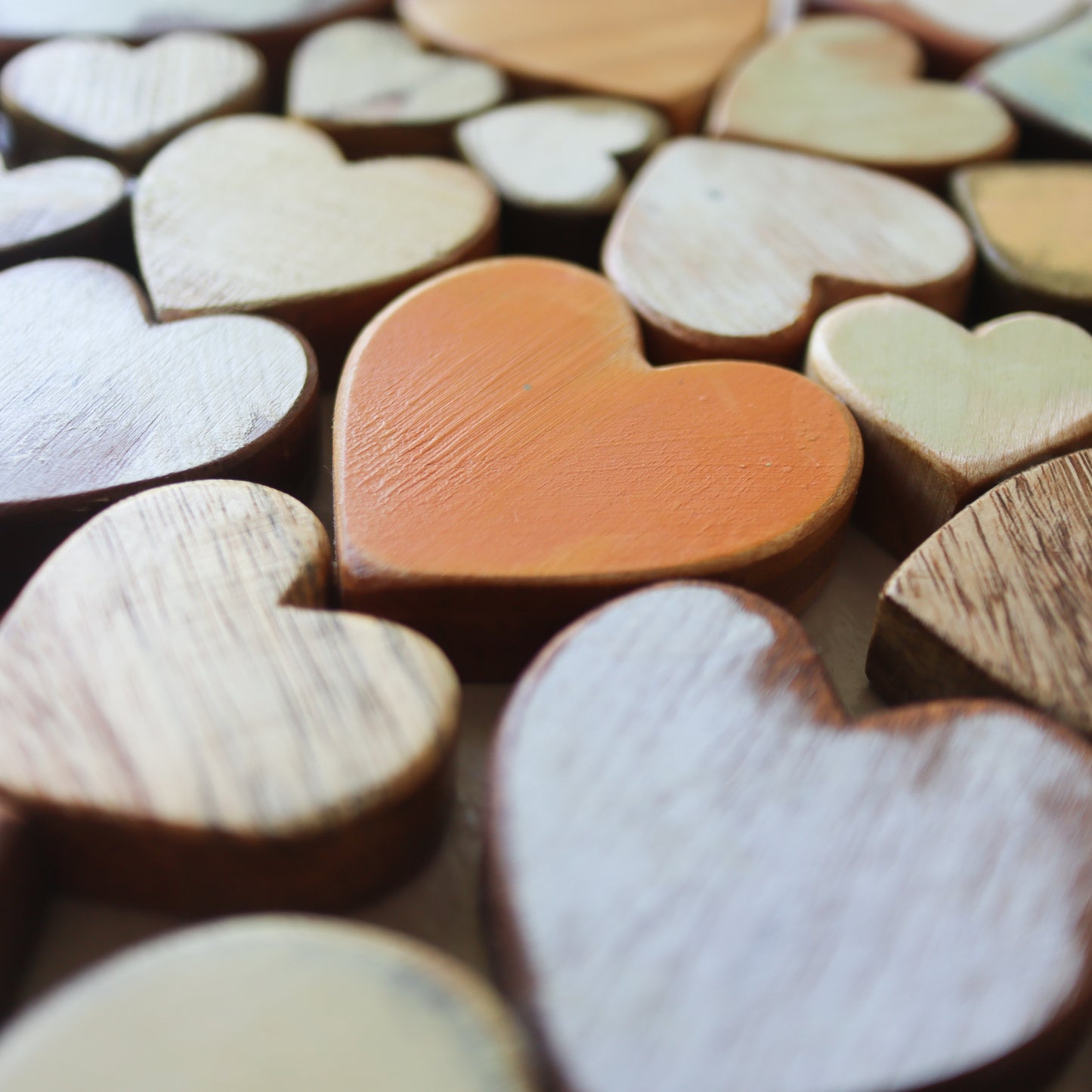 Heart Close Up Wood