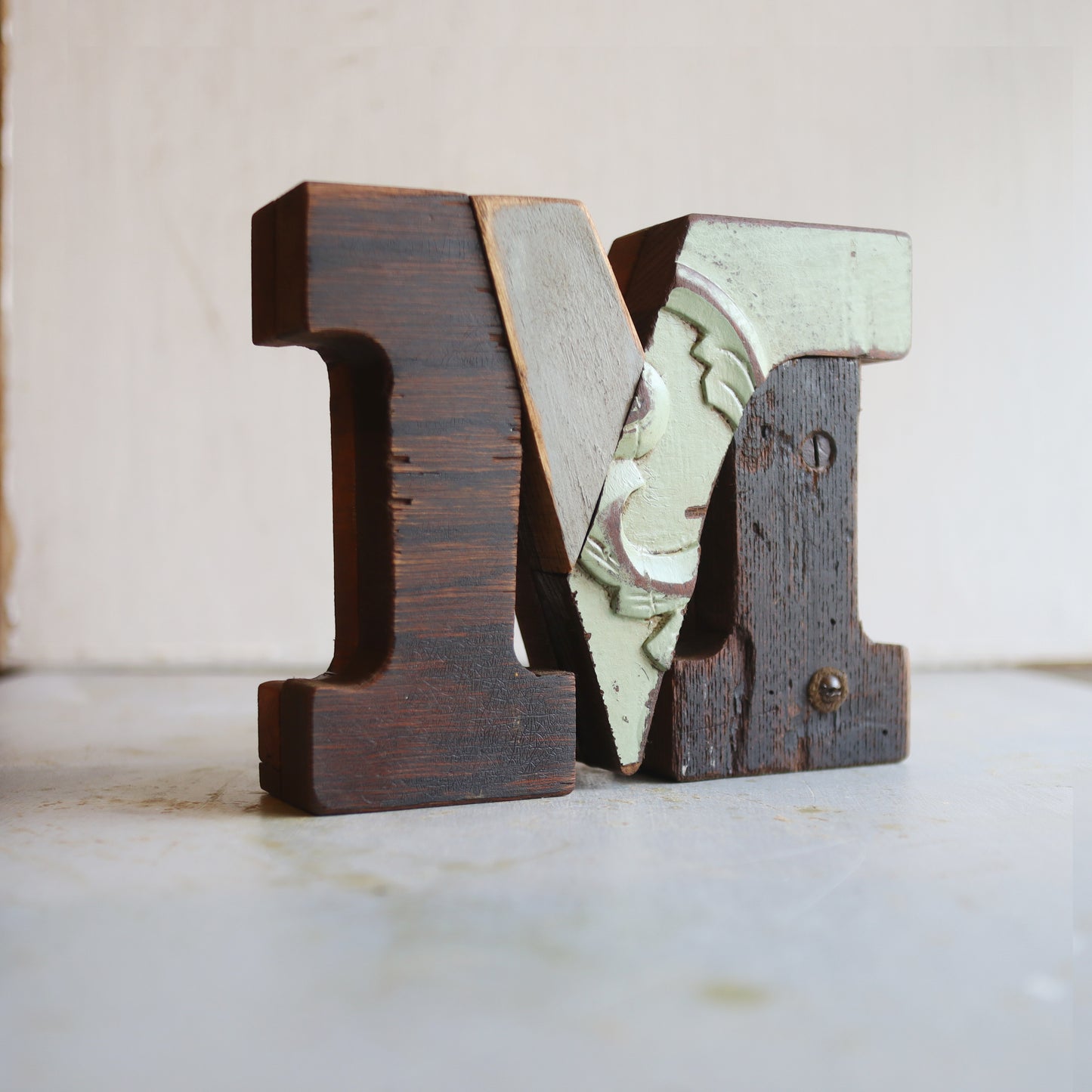 Wood Letter M