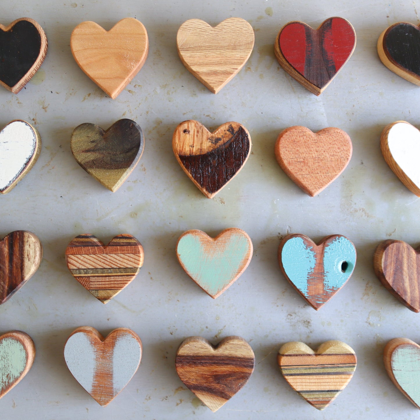 Handmade Wood Hearts
