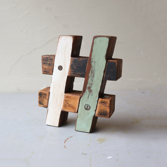 Load image into Gallery viewer, Reclaimed Wood Hashtag
