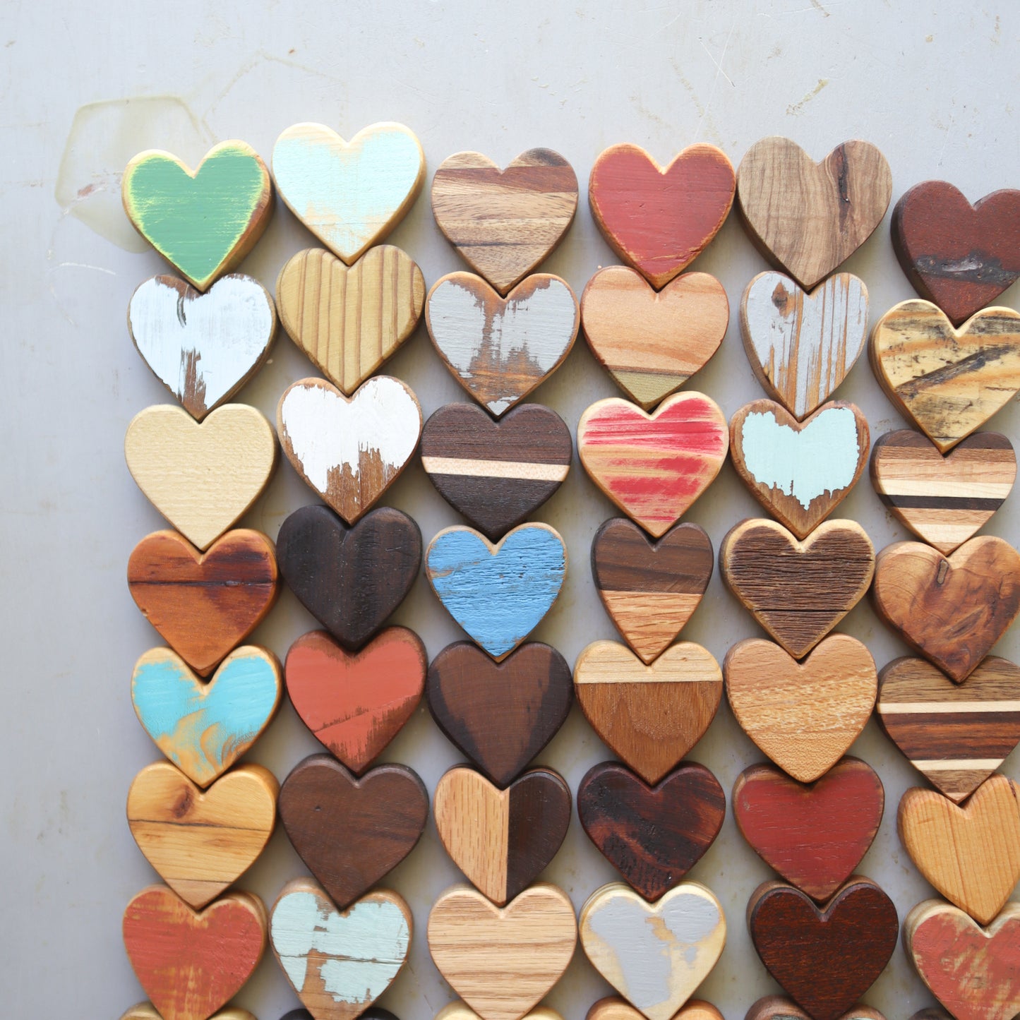 Buddly Crafts Wooden Hearts - 10pcs 40mm W2
