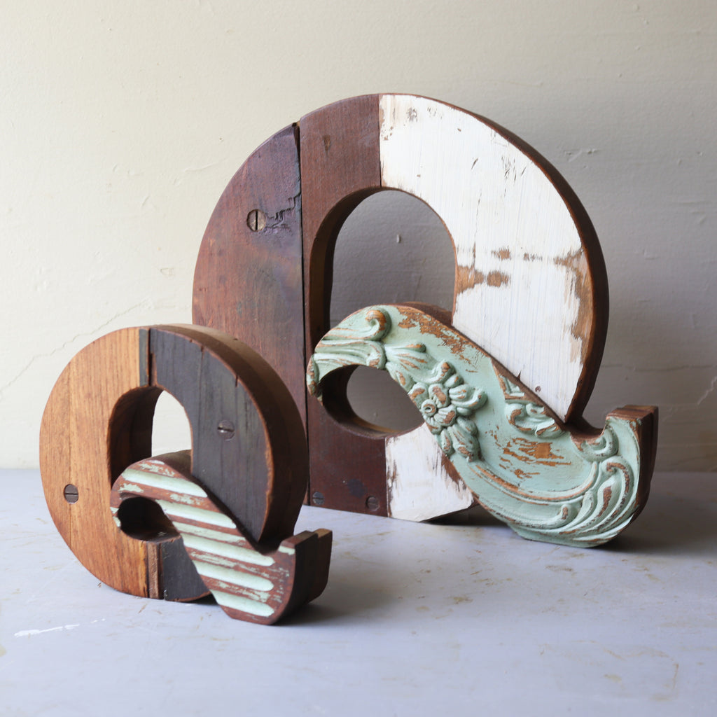 Reclaimed Wooden Letters - handcrafted reclaimed wood type