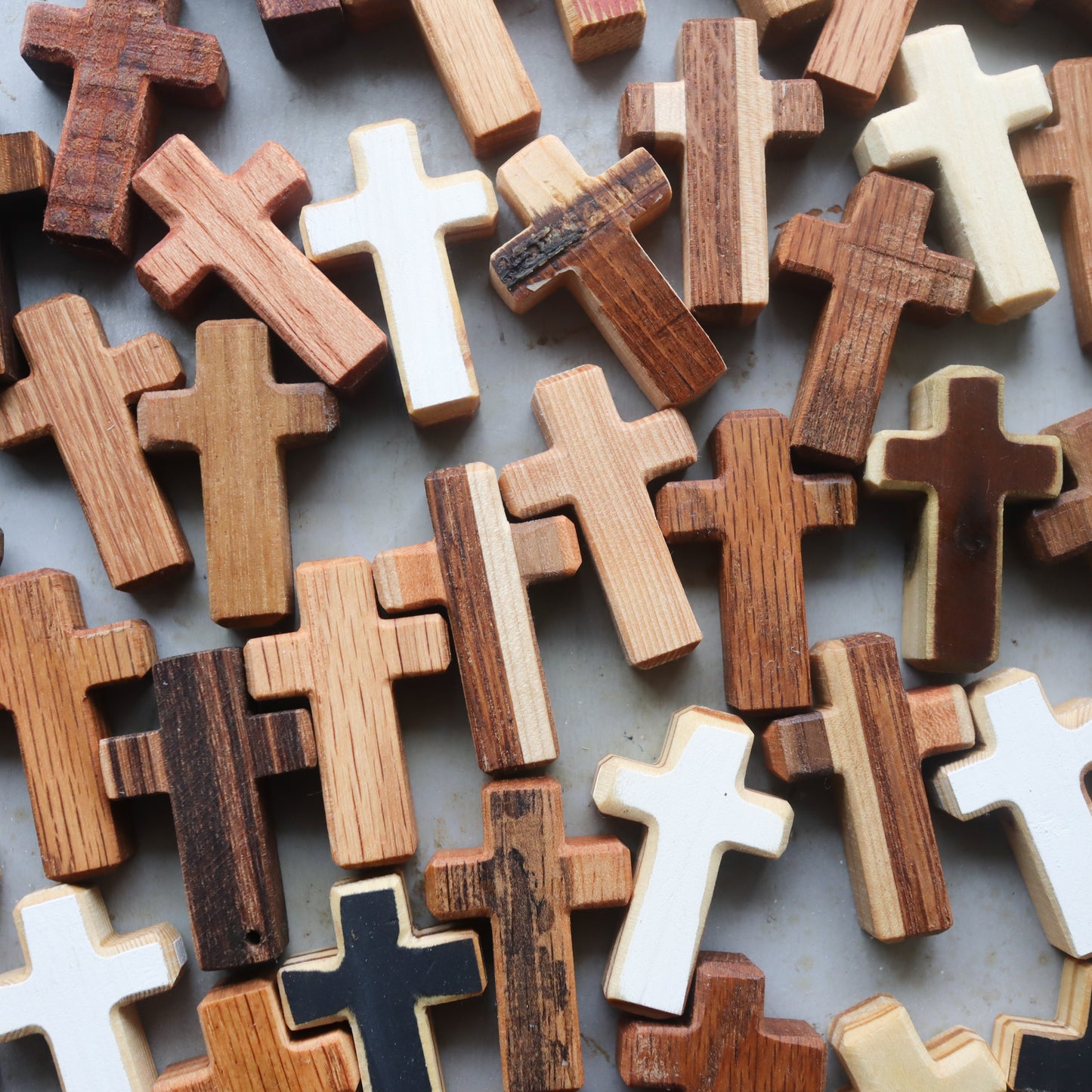 Handmade Wooden Pocket Crosses