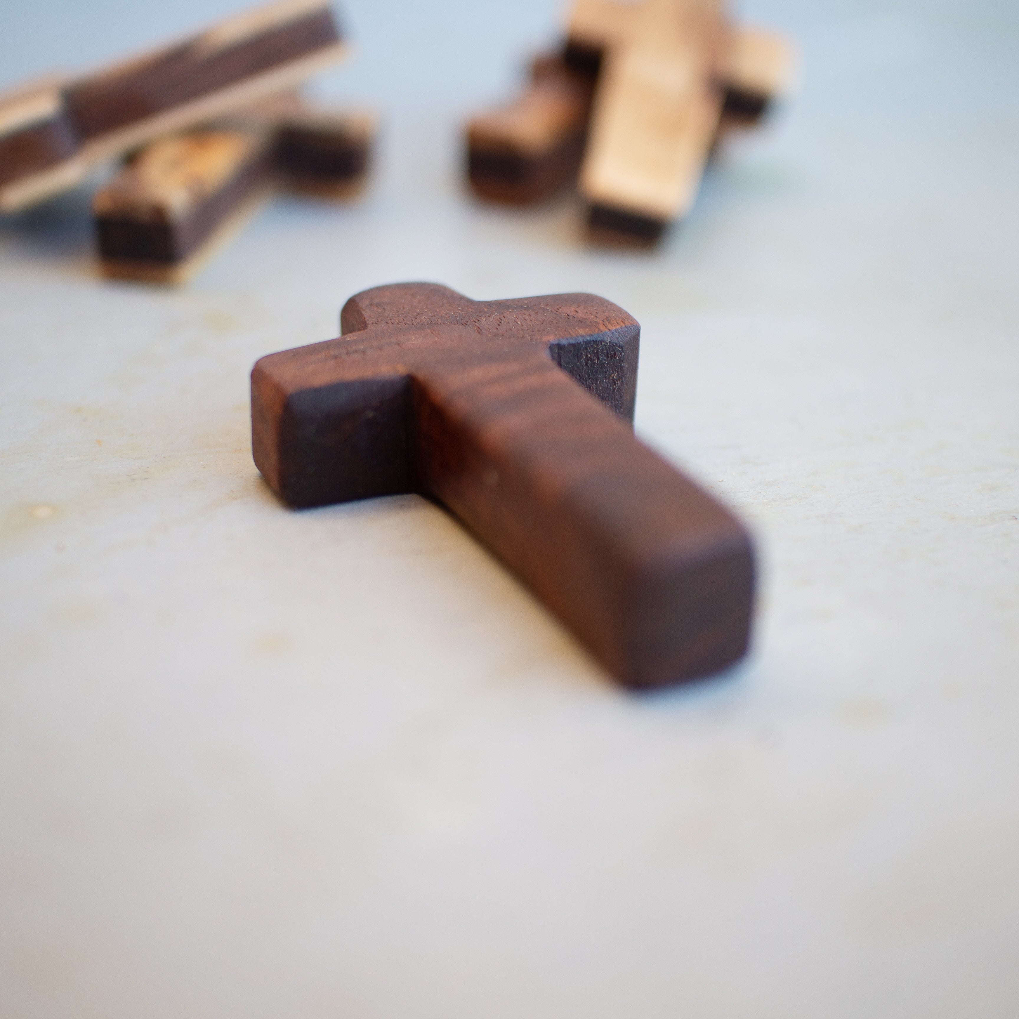 Handmade Wooden Pocket Crosses Dennehey Design Co.