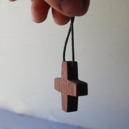Small Olive Wood Tau Cross – Christian Supplies Adelaide