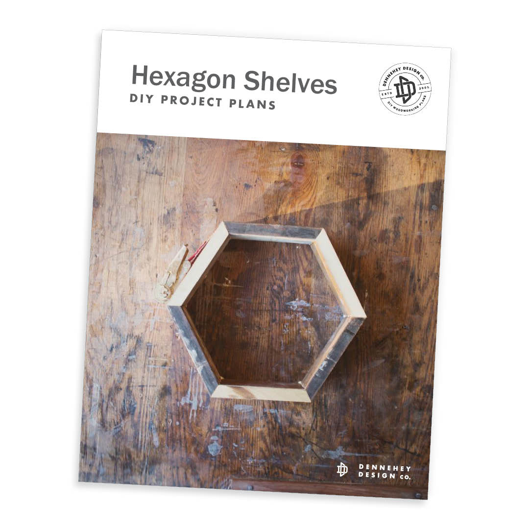 How to build hexagon shelves