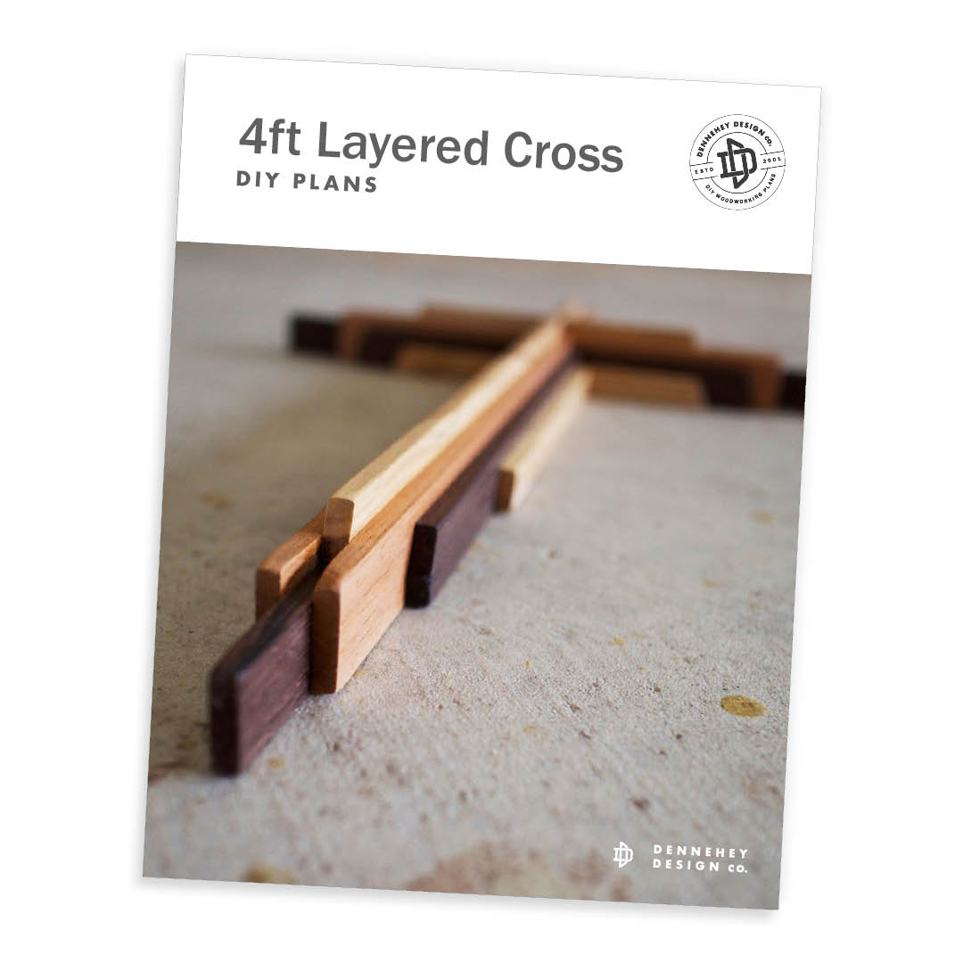 Four-Foot-Tall DIY Wooden Cross Plans – Dennehey Design Co.