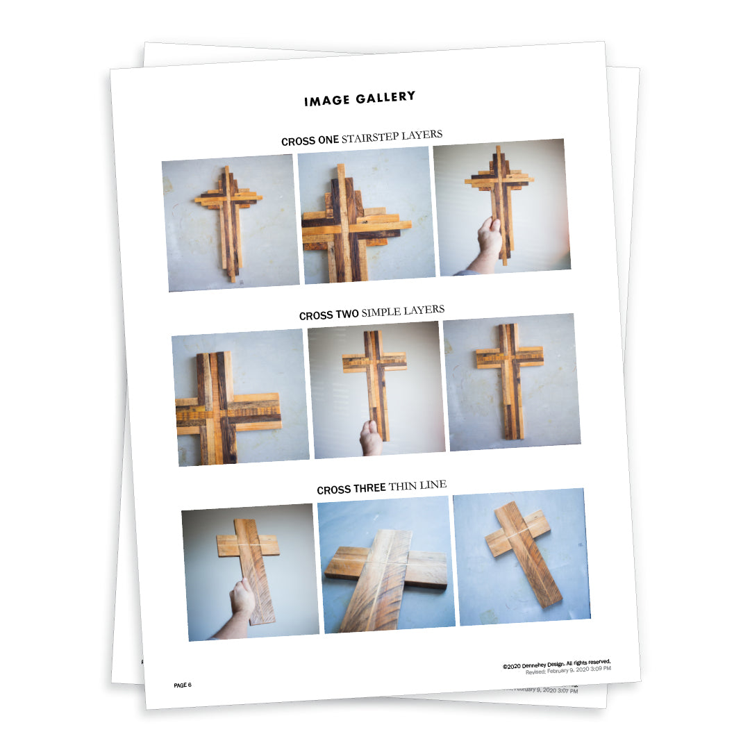 Pallet Wood Cross Project Plans | Set of 3 – Dennehey Design Co.