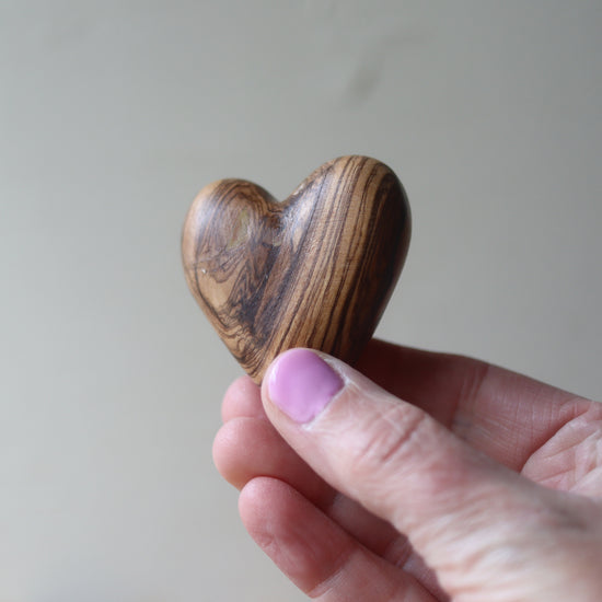 Olive Wood Hearts, Wooden Hearts, 3D Heart Shape Hand Carved in the Holy  Land, valentine day gift for him her Husband Wife