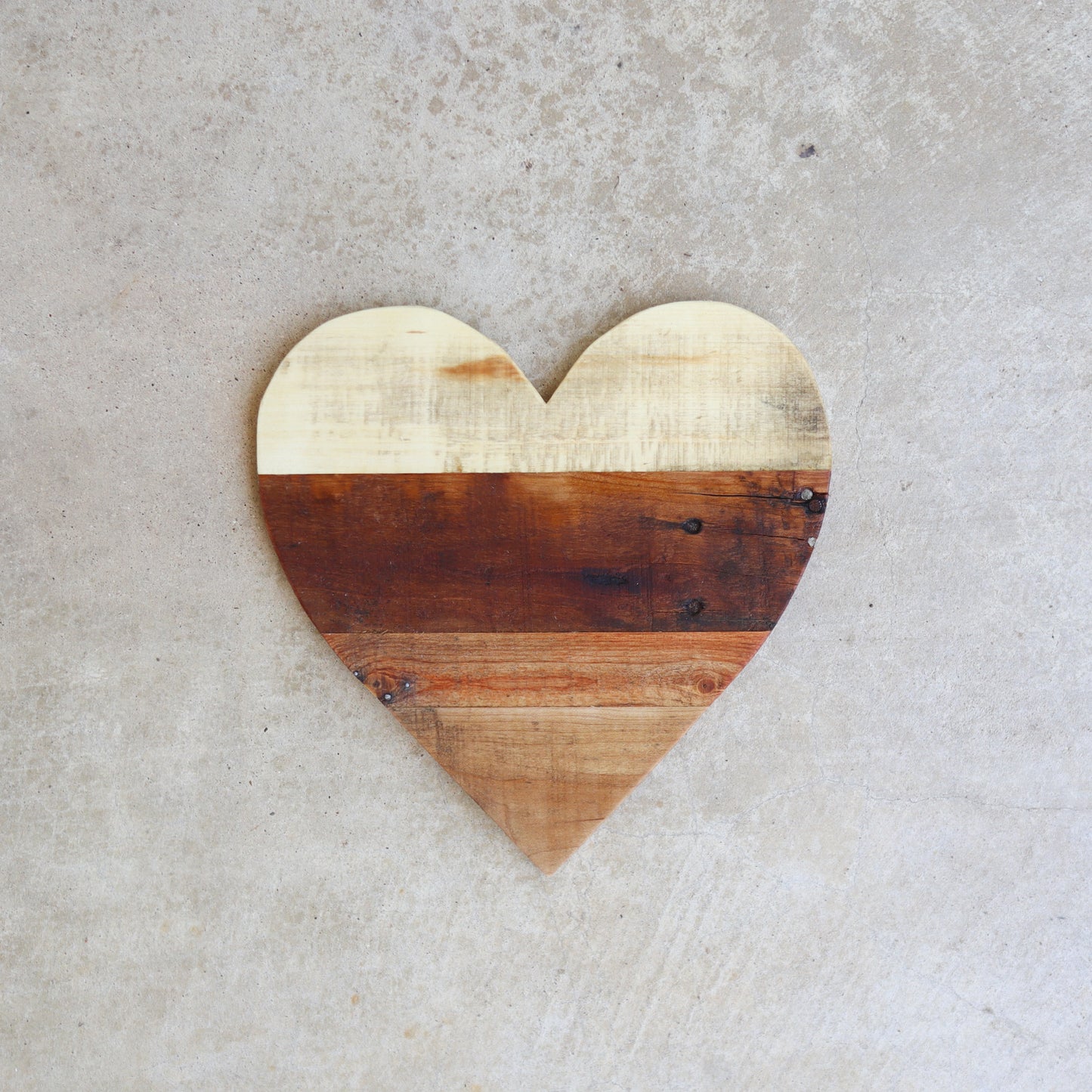 4 Rustic Wood Heart Ornaments Hanging Valentine Wood Hearts 