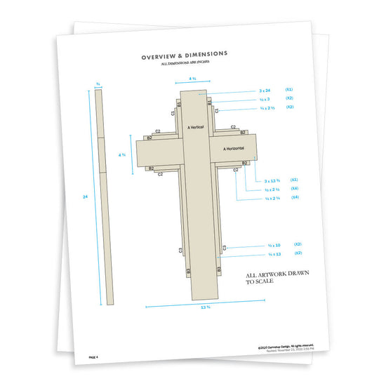 Worship Cross Project Plans & Transfer Templates