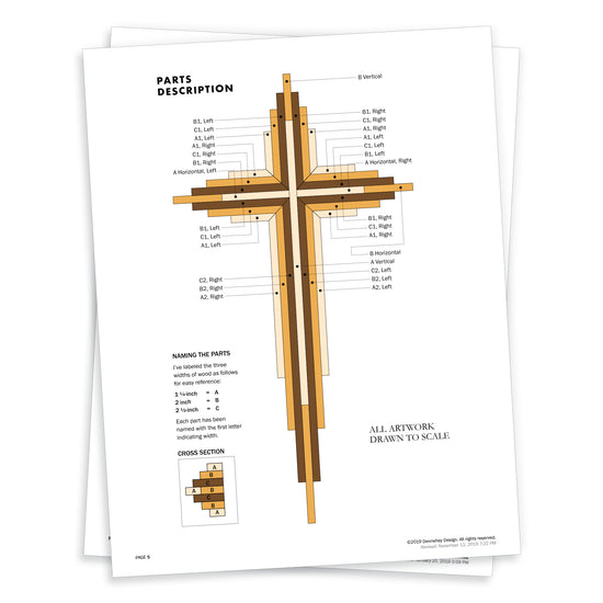 Load image into Gallery viewer, 15-inch Wood Cross Project Plans
