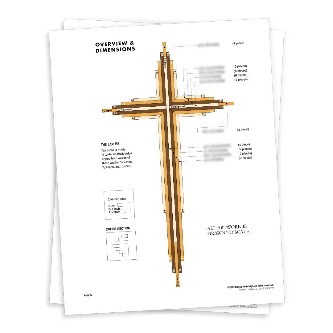 20-inch Wooden Cross Project Plans
