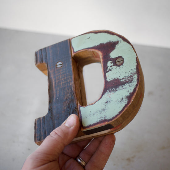 Load image into Gallery viewer, Wooden Letter D
