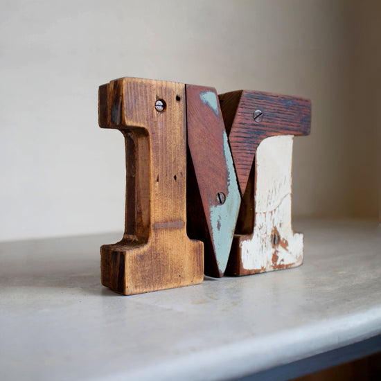 Load image into Gallery viewer, Wooden Letter M

