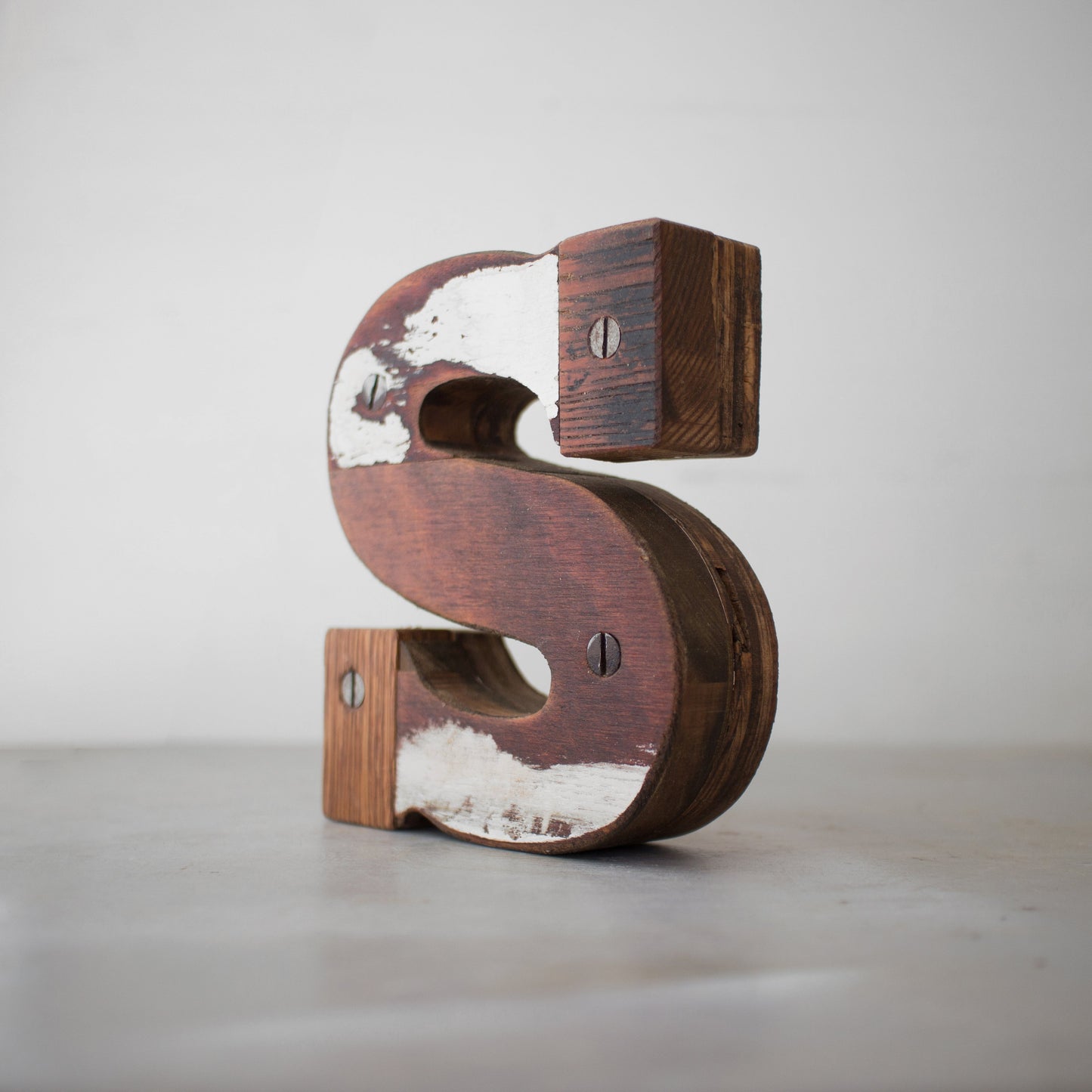 Load image into Gallery viewer, Wooden Letter S

