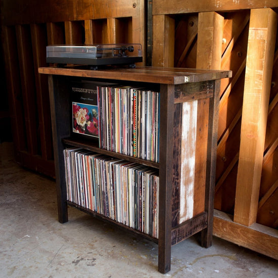 Turntable & Vinyl Record Cabinet